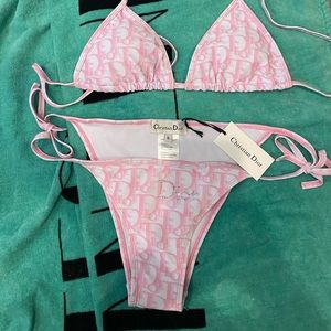 Dior logo bikini